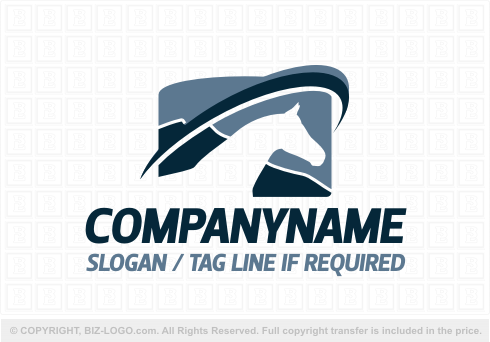 Logo 3805: Horse Silhouette Logo Design