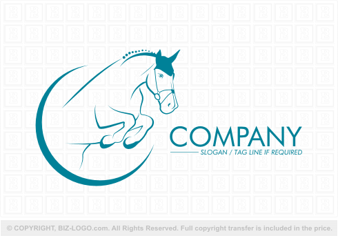 Logo 3811: Show Jumping Horse Logo