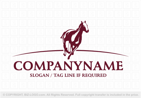 Logo 4184: Galloping Horse Logo