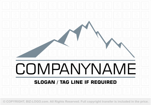 Logo 4177: Large Mountain Logo