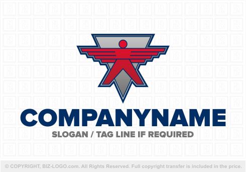 Logo 4343: Flying Man Logo