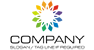 Rainbow Flower Logo