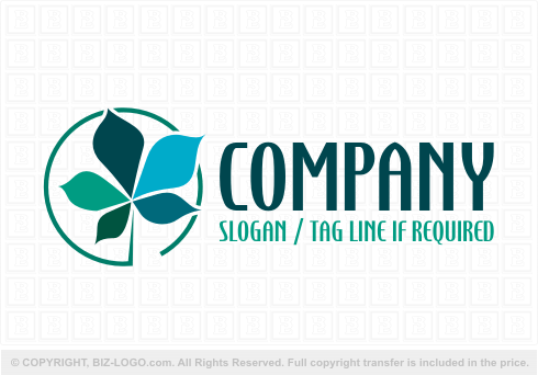 Logo 3937: Multi-Color Leaf Logo