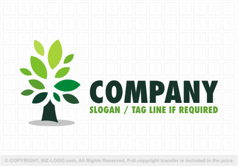 Logo 4096: Modern Tree Logo