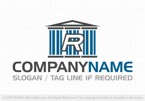 Logo 4432: Roman Facade R Logo