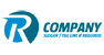 Letter R in Circle Logo