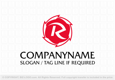 Logo 3720: Red Letter R Logo Design