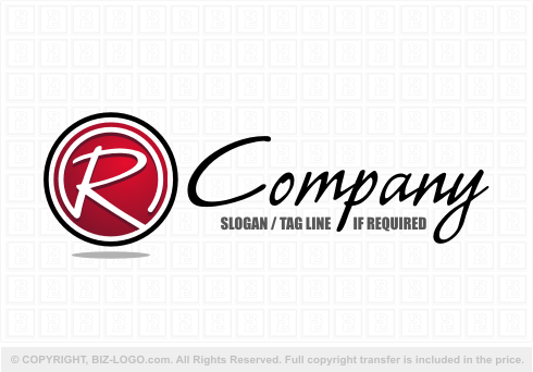 Logo 3721: Red letter R Circle Logo