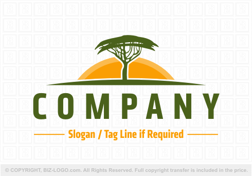 Logo 3553: African Landscape Logo