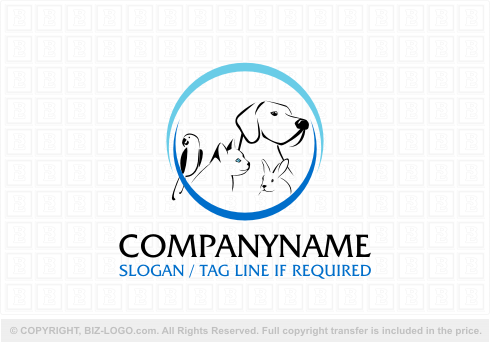 Logo 4442: Pet Family Logo