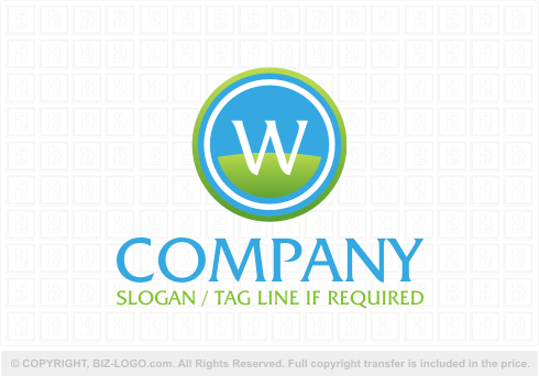 Logo 4370: W in Landscape Logo