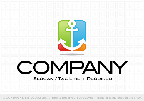 Logo 4771: Colorful Anchor Logo