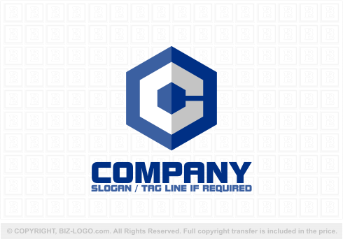 Logo 4874: C Hexagonal Logo