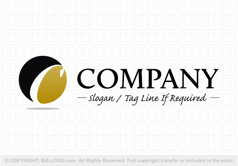 Logo 4857: Gold and Black C Circle Logo