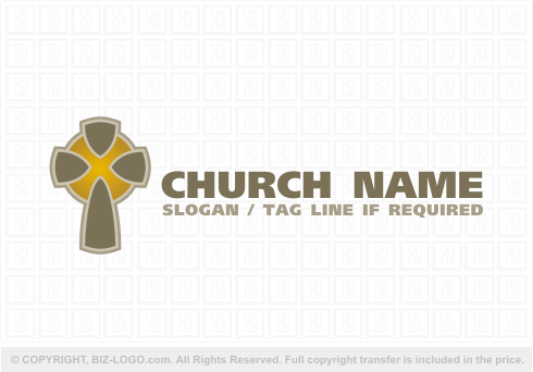 Logo 4905: Modern Cross Logo Design