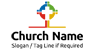 Colorful Cross Logo