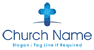 Puzzle Pieces Cross Logo