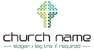 White Arrows Cross Logo