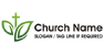 Cross and Plant Logo