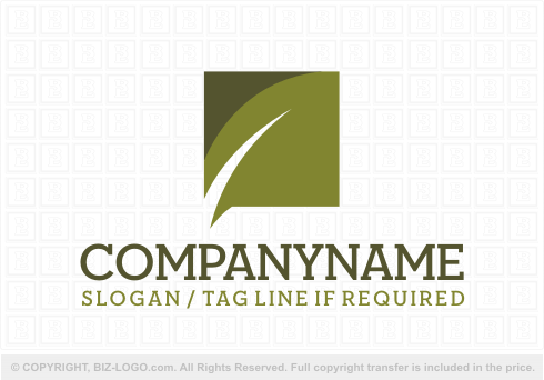 Logo 5131: Square Leaf Logo