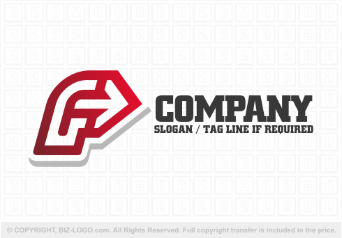 Logo 5492: F Arrow Logo