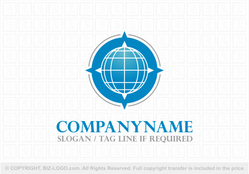 Logo 4939: Globe and Compass Logo