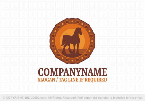 Logo 5207: Decorative Logo with Horse