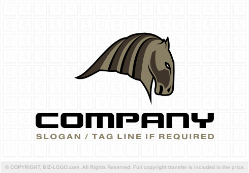 Logo 5205: Sculptural Horse Logo