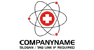 Medical Cross and Molecules Logo<br>Watermark will be removed in final logo.