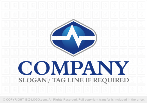 Logo 4810: Medical EKG Logo