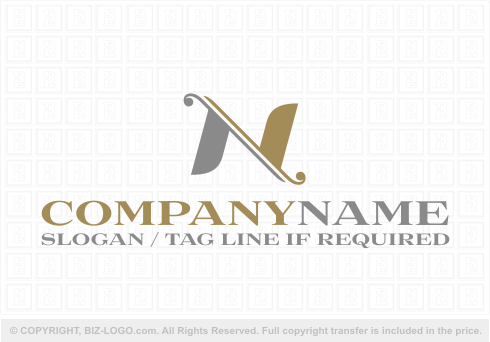 Logo 5519: Decorative N Logo