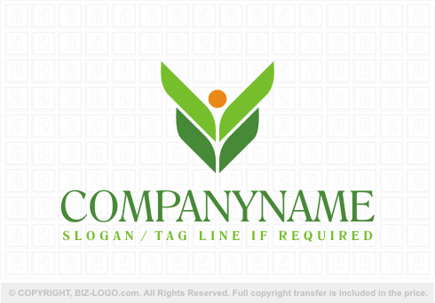 Logo 5034: Leaf Man Logo 2