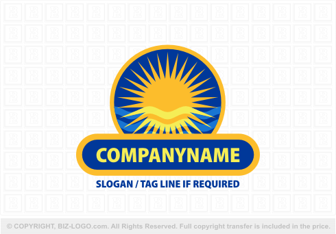 Logo 5038: Ocean and Sun Logo 2