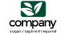 Three White Leaves Logo