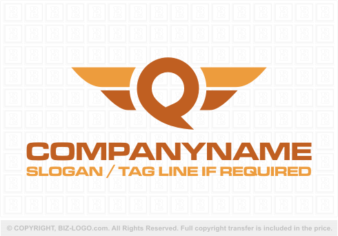 Logo 4984: Winged Q Logo