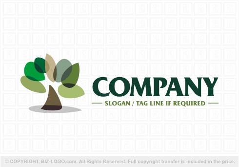 Logo 4651: Blotches Tree Logo