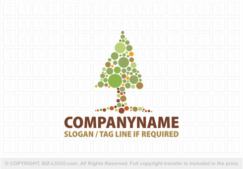 Logo 4655: Dots Tree Logo