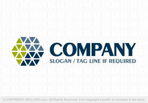 Logo 6488: Triangles Cube Logo