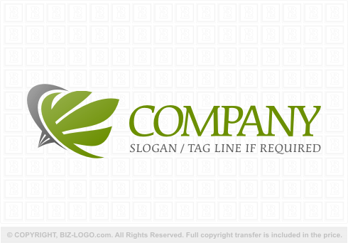 Logo 6645: Abstract Plant Logo 2