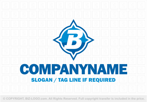 Logo 6078: Compass Letter B Logo