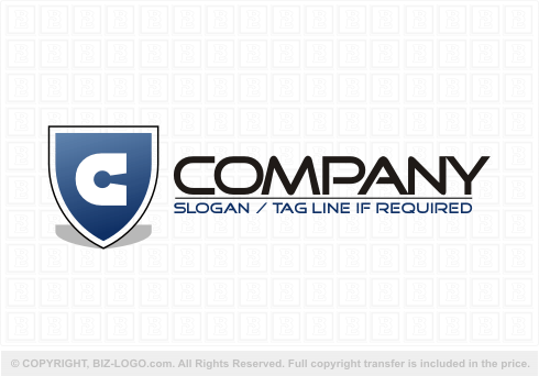 Logo 6211: Letter C Security Logo