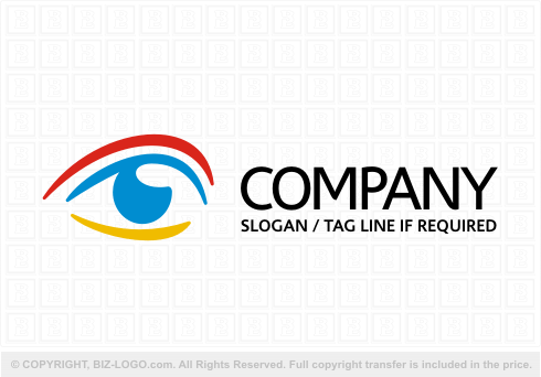 Logo 6646: Rainbow Eye Logo