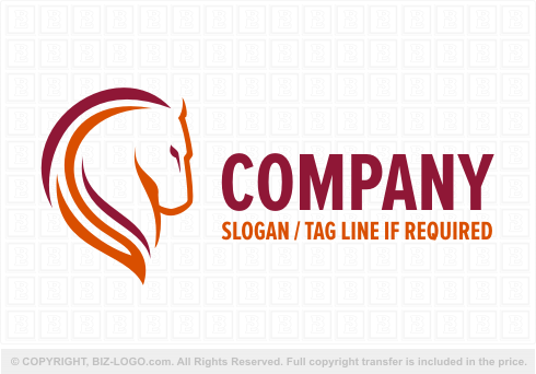 Logo 6438: Horse Head Logo 3