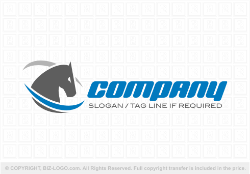 Logo 5594: Modern Horse Logo