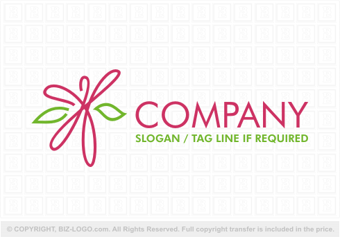 Logo 5923: Flower Man Logo 2