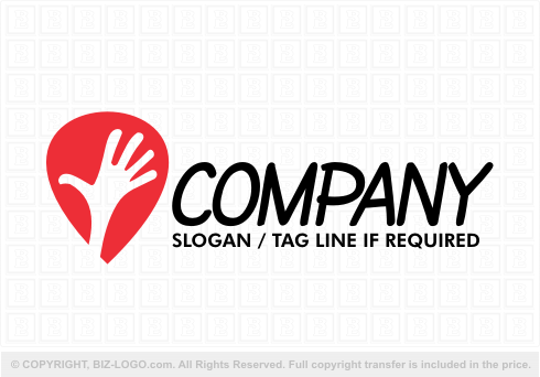 Logo 5932: Cartoon Hand Logo