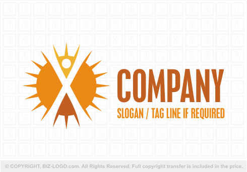 Logo 5918: Sun Man Logo