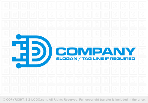 Logo 6008: IT Letter D Logo