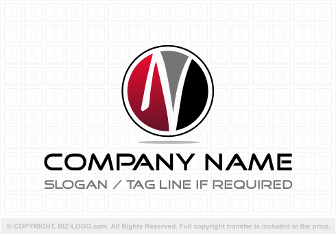 Logo 6801: Hand-Drawn N Logo