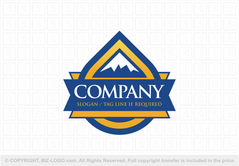 Logo 5704: Mountain Water Logo